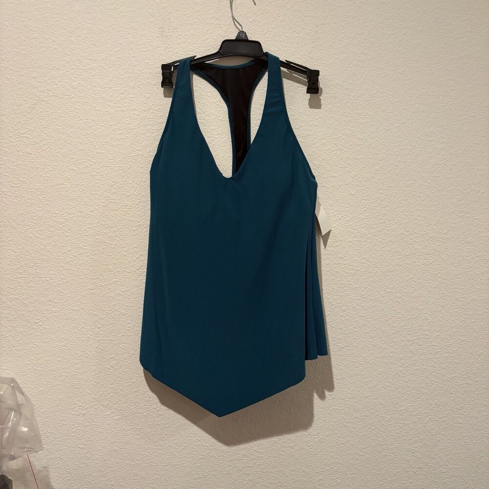 NWT MAGICSUIT by MIRACLESUIT TAYLOR TANKINI SWIMSUIT TOP Peacock Blue Women Sz 8 - Picture 4 of 8